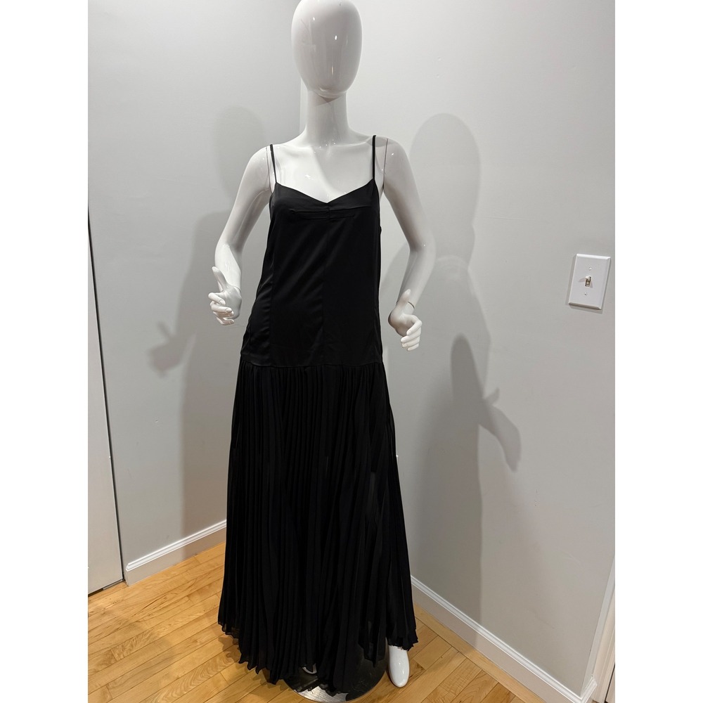 Commense Semi-Sheer Vacation Long Dress Black size S - Picture 3 of 9